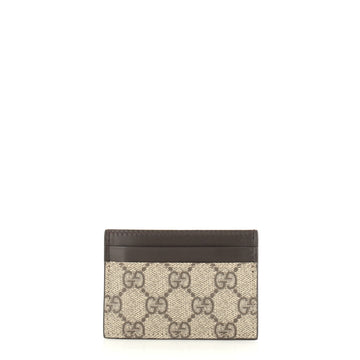 Gucci Money Clip Card Holder GG Coated Canvas