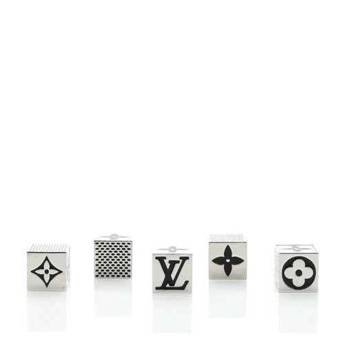 Louis Vuitton Monogram Cube Dice Game Set Metal Black 5846082