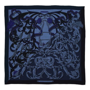 Hermes Le Mors a La Conetable Shawl Printed Cashmere and Silk 140