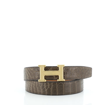 Hermes Constance Belt Matte Porosus Crocodile Medium