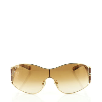 Louis Vuitton Jasmine Shield Sunglasses Metal and Glitter Acetate