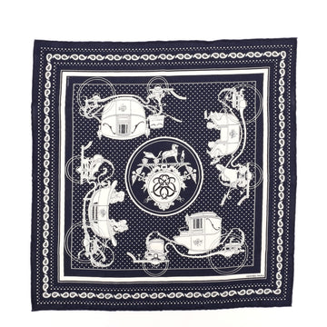 Hermes Ex-Libris Bandana Scarf Cashmere and Silk 55