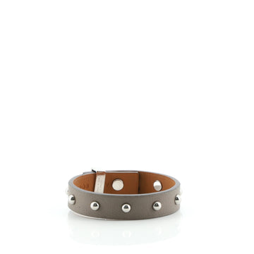 Hermes Mini Dog Clous Ronds Bracelet Leather