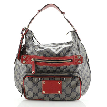 Gucci Voyager Hobo GG Coated Canvas Medium