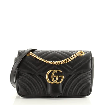 Gucci GG Marmont Flap Bag Matelasse Leather Small