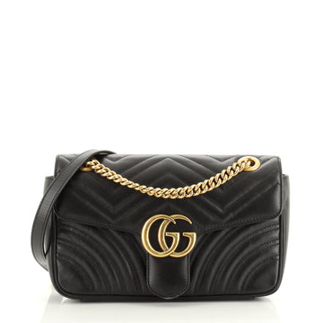 Gucci GG Marmont Flap Bag Matelasse Leather Small
