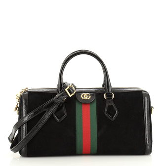 Gucci Ophidia Boston Bag Suede Medium