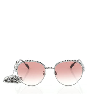 Chanel Pantos Aviator Sunglasses Metal