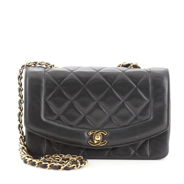 Chanel Vintage Diana Flap Bag Quilted Lambskin Small