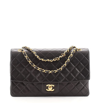 Chanel Vintage CC Chain Flap Bag Quilted Lambskin Medium