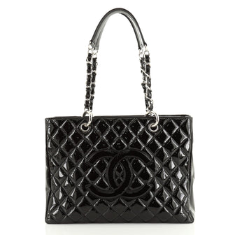 Chanel Grand Shopping Tote Quilted Patent