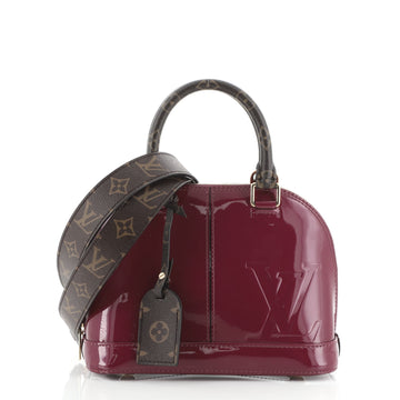 Louis Vuitton Alma Handbag Vernis with Monogram Canvas BB