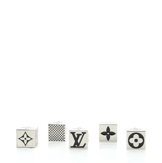Louis Vuitton Monogram Cube Dice Game Set Metal