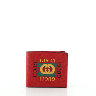 Gucci Logo Bifold Wallet Leather