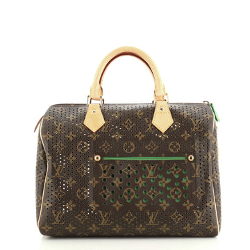 Louis Vuitton Speedy Handbag Perforated Monogram Canvas 30