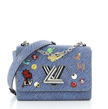Louis Vuitton Twist Handbag Limited Edition Pin Embellished Epi Leather MM