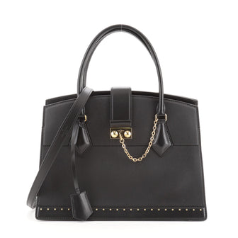 Louis Vuitton Cour Marly Handbag Leather with Studded Detail MM