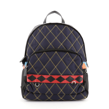 Prada Impunto Zip Backpack Quilted Tessuto Medium