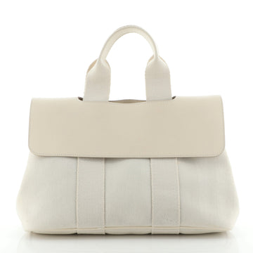 Hermes Valparaiso Bag Toile and Leather PM