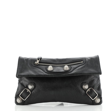 Balenciaga Giant Studs Envelope Clutch Leather