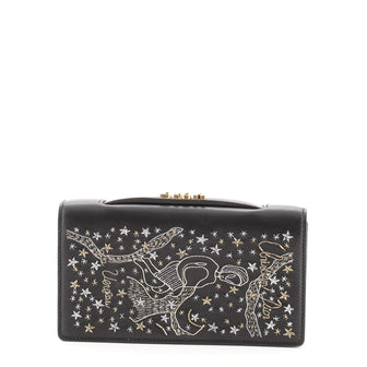 Christian Dior Tarot Pouch Embroidered Leather