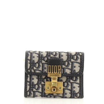 Christian Dior Dioraddict French Wallet Oblique Canvas Compact