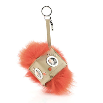 Fendi Hypno Bugs Bag Charm Leather and Fur