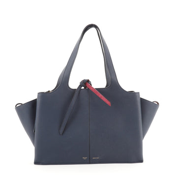Celine Tri-Fold Shoulder Bag Grained Calfskin Medium