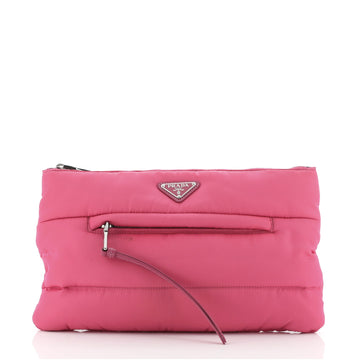 Prada Bomber Clutch Tessuto Medium