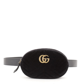 Gucci GG Marmont Belt Bag Matelasse Velvet