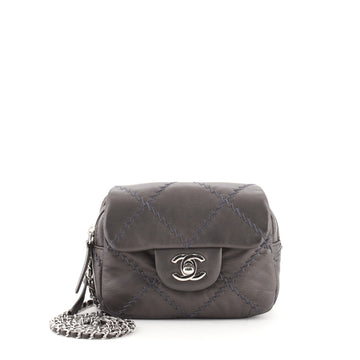 Chanel Ultimate Stitch Wallet on Chain Flap Quilted Lambskin Mini
