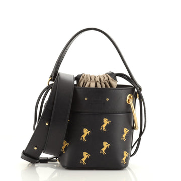 Chloe Roy Bucket Bag Embroidered Leather Mini