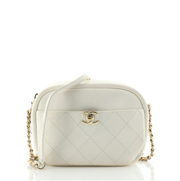 Chanel Casual Trip Camera Case Quilted Goatskin Small
