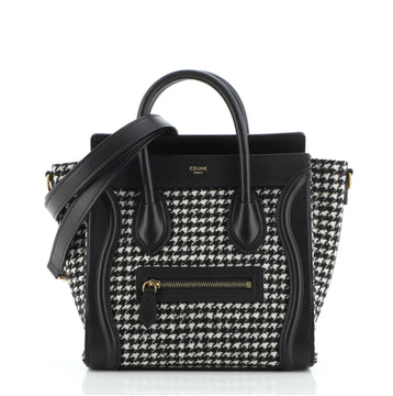 Celine Luggage Bag Tweed Nano