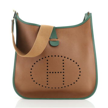 Hermes Evelyne Bag Gen I Bicolor Courchevel GM