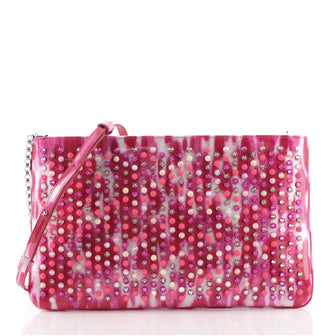 Christian Louboutin Loubiposh Clutch Spiked Patent