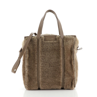Balenciaga Bazar Convertible Tote Shearling Small