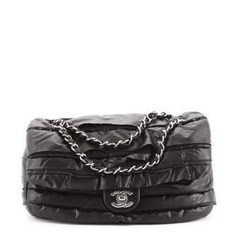 Chanel CC Flap Bag Ruffled Nylon Medium