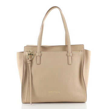 Salvatore Ferragamo Amy Tote Pebbled Leather Medium