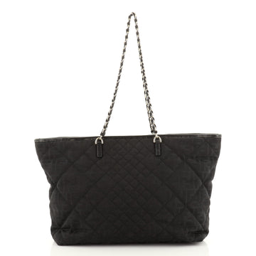 Fendi Chain Roll Tote Quilted Zucca Canvas Large