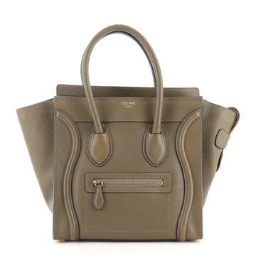 Celine Luggage Bag Grainy Leather Micro