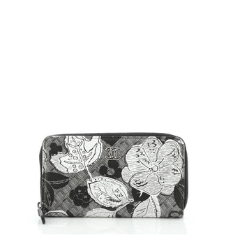 Chanel Zip Around Wallet Printed Leather Small