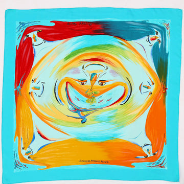 Hermes Smiles in Third Millenary Scarf Printed Silk 90