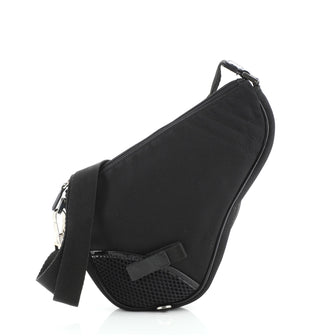 Christian Dior Saddle Messenger Bag Nylon with Mesh Small