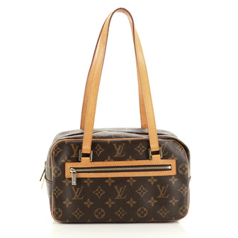 Louis Vuitton Cite Handbag Monogram Canvas MM