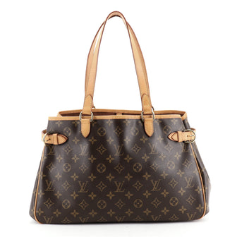 Louis Vuitton Batignolles Handbag Monogram Canvas Horizontal