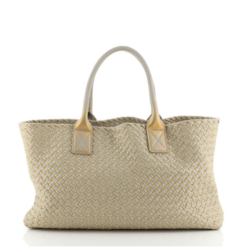 Bottega Veneta Cabat Tote Intrecciato Metallic Nappa Medium