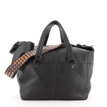 Bottega Veneta Convertible Tote Leather with Intrecciato Strap Detail Medium