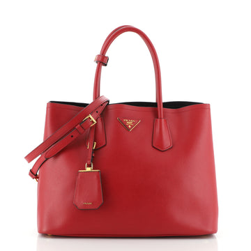 Prada Cuir Double Tote Saffiano Leather Large