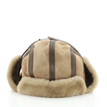 Louis Vuitton Chapkalaska Trapper Aviator Hat Shearling